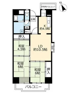 URアーバニア鶴舞第2【0000307号室】の間取り