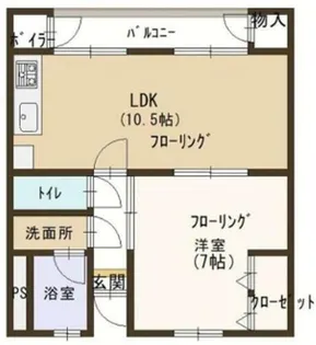 ヴィラ岡崎【4階】の間取り