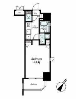 福岡県福岡市中央区高砂2丁目【マンション】の間取り
