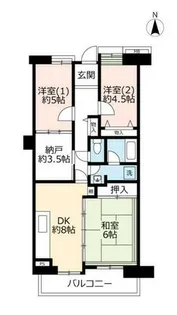 UR藤沢台中央【0000309号室】の間取り