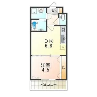 TKアンバーコート羽衣【3階】の間取り