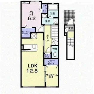 アメニティ3号館【2階】の間取り