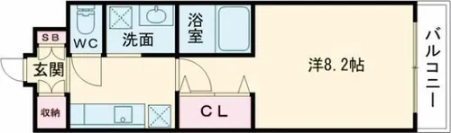 ベラジオ四条壬生【1階】の間取り