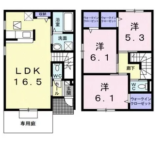 サンレミ壱番館【1階】の間取り