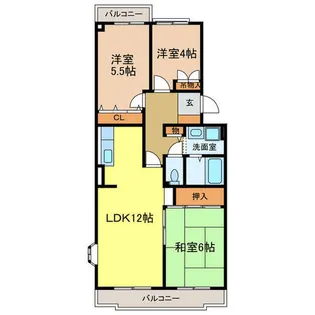 エミネンス立矢【4階】の間取り