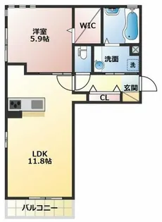 プランドールⅥ【1階】の間取り