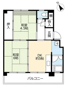 UR徳力【0770308号室】の間取り