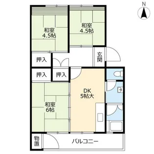 UR志徳【0130504号室】の間取り
