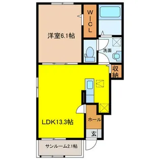 ピアチェーレ【1階】の間取り