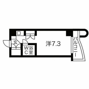 サンリヴァーメゾン【801号室】の間取り