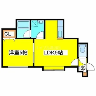 ロアール【102号室】の間取り