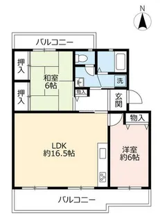 UR高槻・阿武山七番街【0010504号室】の間取り
