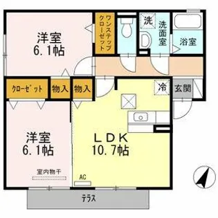 フォア・ファミーユ【1階】の間取り