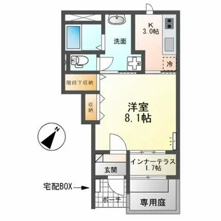 コンフォース流霞Ⅱ【1階】の間取り