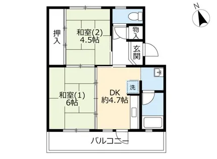 UR新多聞【4330302号室】の間取り