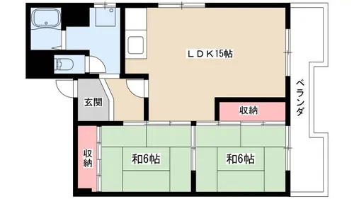 向が丘ハイツ【3階】の間取り