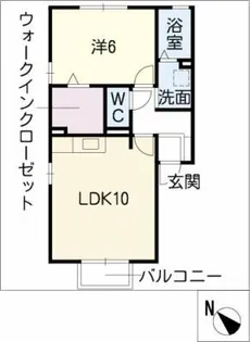 モンテビスタ(新棟)【1階】の間取り