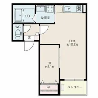 Jack miyoshiⅢ【303号室】の間取り