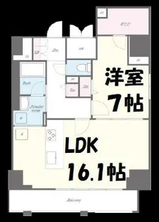 セイワパレス丸の内駅前【13階】の間取り