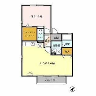 グレースコート主税 C【1階】の間取り