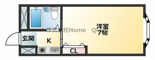 アクアヒルズ【108号室】の間取り