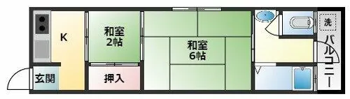 第1田中ハイツ【2階】の間取り