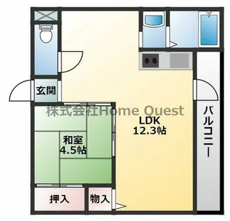 高橋マンション【4階】の間取り