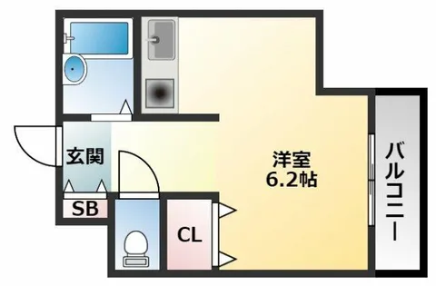 リトルパレス【3階】の間取り