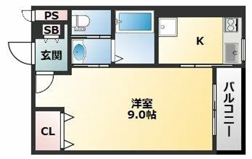 ヴィレッジ加綾北本町【2階】の間取り