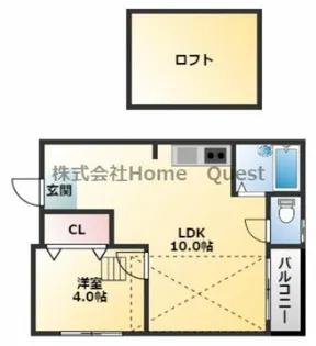 アミニティビックワン【4階】の間取り