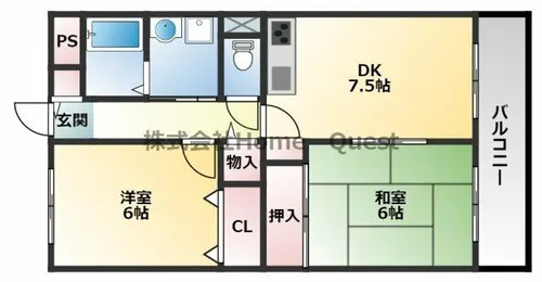 ヴィラサルーテ【1階】の間取り