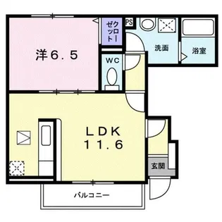 メゾンソレイユ【1階】の間取り