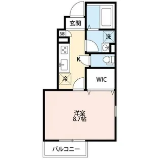 レ・スリジエ【101号室】の間取り