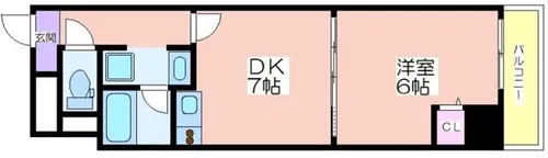 アノパーク加賀屋【4階】の間取り