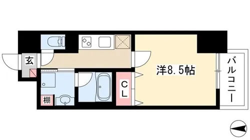 ヴェーラカーサウルバーナ【0903号室】の間取り