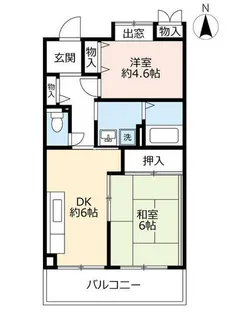 URアーバンラフレ志賀【0030102号室】の間取り