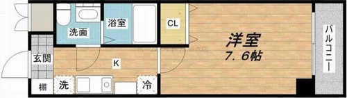 1Kの間取り画像