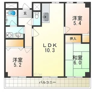 グレイスコート深井【2階】の間取り