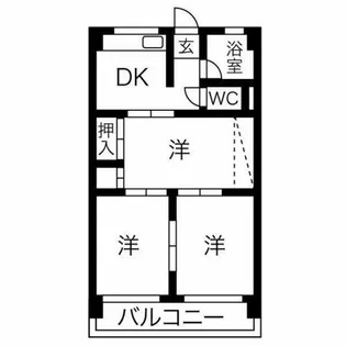 第1協和コーポ【4階】の間取り