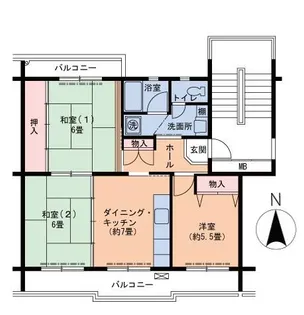 UR高の原駅西【0170302号室】の間取り