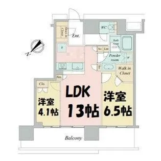 NAGOYA the TOWER【5階】の間取り