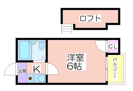 アパートメント住之江【405号室】の間取り