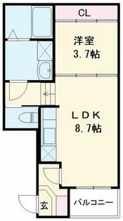 グランツ松葉町【3階】の間取り