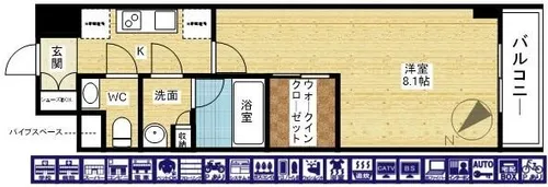 ザ・パークハビオ塚本【11階】の間取り