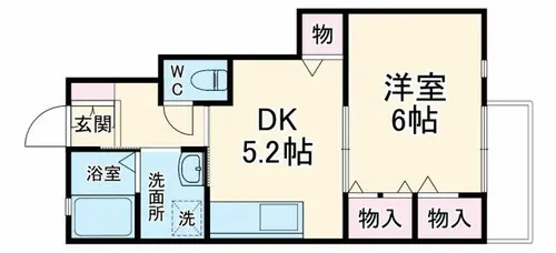 メゾン壬生【1階】の間取り