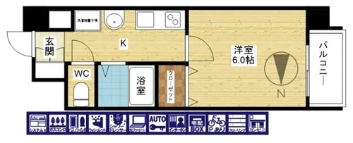 プレミアムステージ新大阪駅前II【8階】の間取り