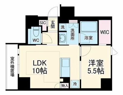 レ・ジェイド京都四条大宮【4階】の間取り