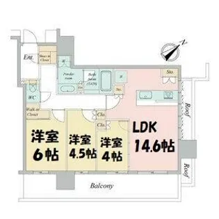 NAGOYA the TOWER【4階】の間取り