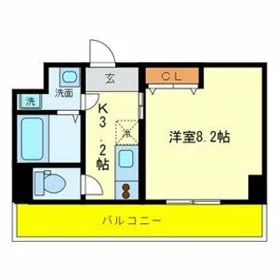 ルミエール八尾駅前【9階】の間取り
