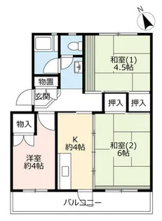 URひよどり台【1030303号室】の間取り